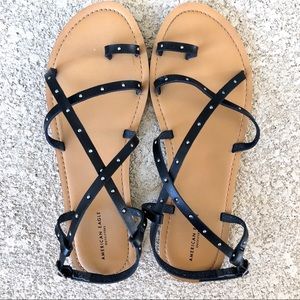 Black Strappy Sandals